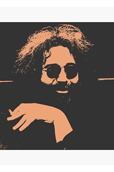Universal Εκτύπωση στένσιλ Jerry Garcia, Ξύλινη αφίσα, Διακοσμητική
