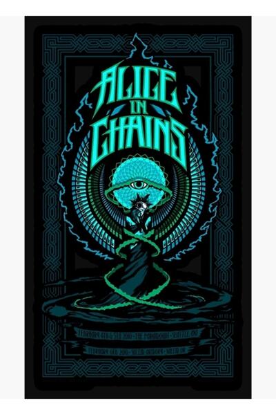 Universal Alice în lanțuri Muzică Artwok Pictură Poster din lemn decorativ