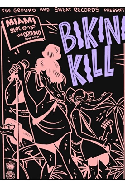Universal Poster decorativ din lemn cu pictură Bikini Kill