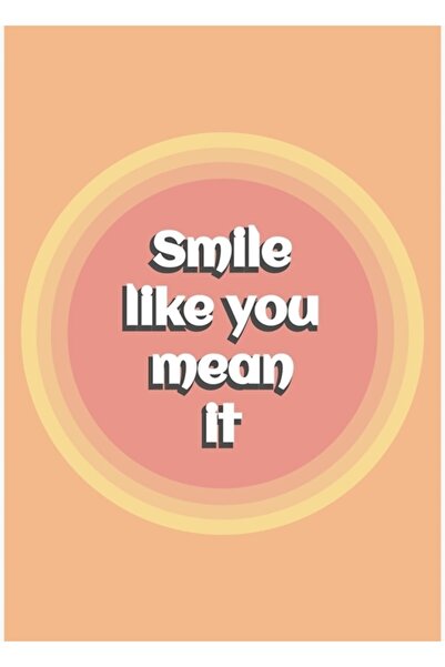 Universal Χαρίστε χαμόγελο όπως είστε σοβαροί Καλλιτεχνική εκτύπωση ζωγραφική...