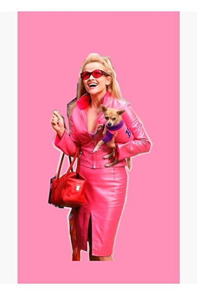 Universal Elle Woods Legally Blonde Bruiser Chihuahua Tablo Ahşap Poster Dekoratif
