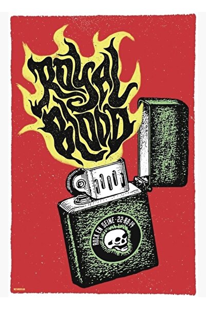 Universal Διακοσμητική ξύλινη αφίσα με σχέδιο Royal Blood