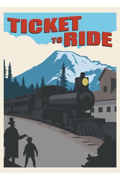 Universal Εισιτήριο Επιτραπέζιου Παιχνιδιού Ride - Μινιμαλιστικό Στυλ Αφίσας ...