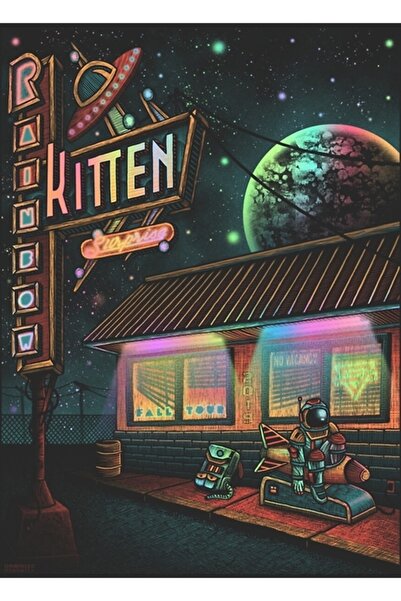 Universal Καλή μουσική Rainbow Kitten Surprise Ξύλινη διακοσμητική αφίσα για ...