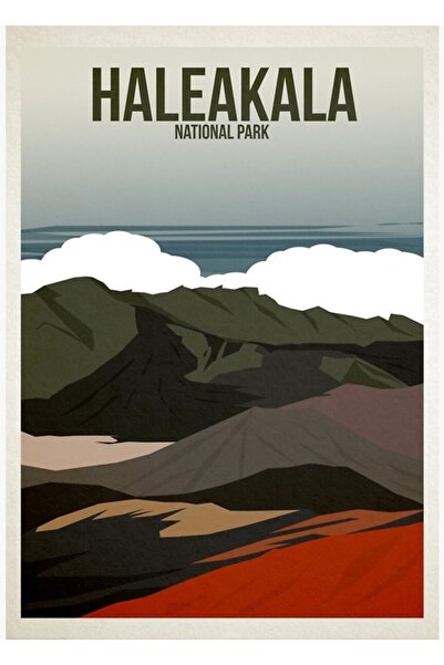 Universal Διακοσμητική ξύλινη αφίσα για το Εθνικό Πάρκο Χαλεακάλα