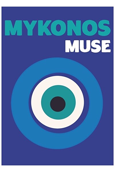 Universal Mykonos Muse Tablo Poster decorativ din lemn