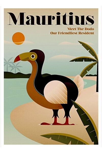 Universal Mauritania; Tablou decorativ din lemn cu imprimare pentru călătorii...