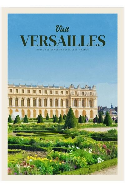 Universal Vizitați Versailles Tablou Poster din lemn decorativ