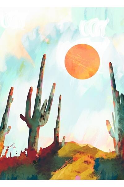 Universal Poster decorativ din lemn cu tematică Ziua Deșertului