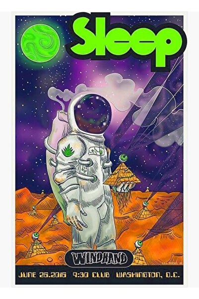 Universal 5leep B4nd Ξύλινη Διακοσμητική Αφίσα Τραπεζιού G7