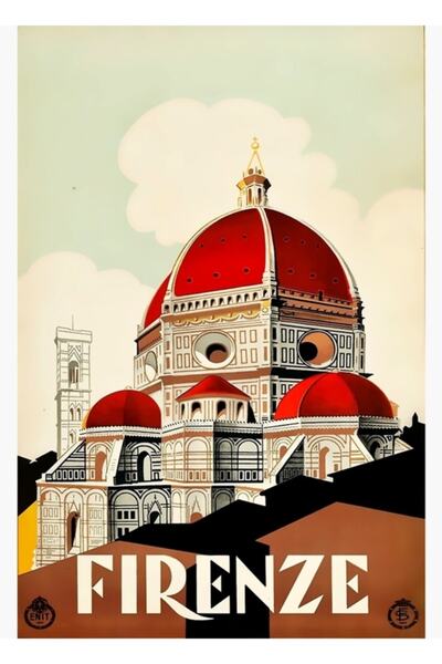 Universal Florence, Italia Poster de călătorie din anii 1930 Tablou Firenze P...