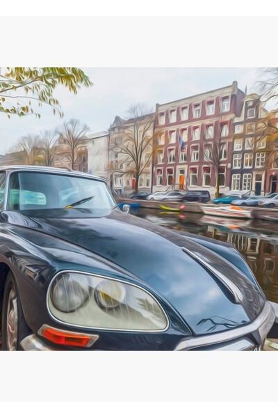 Universal Poster decorativ din lemn cu tablou Amsterdam