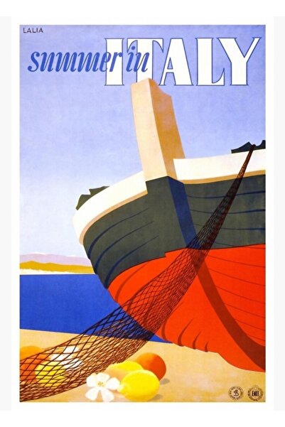 Universal Ιταλική Καλοκαιρινή Ξύλινη Αφίσα Διακοσμητική