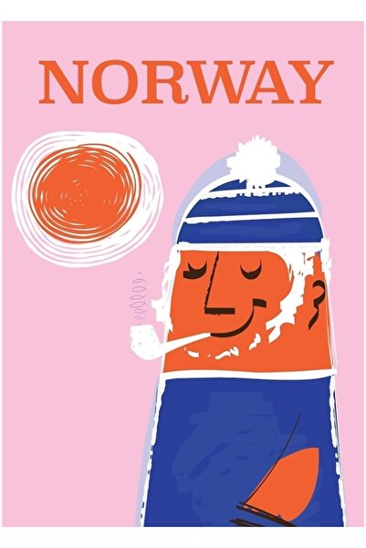 Universal Poster de călătorie cu tematică pescuit norvegian, tablou decorativ...