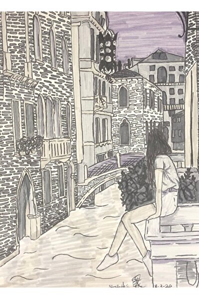 Universal Επιτραπέζια ξύλινη διακοσμητική αφίσα για την επίσκεψη στην Ιταλία