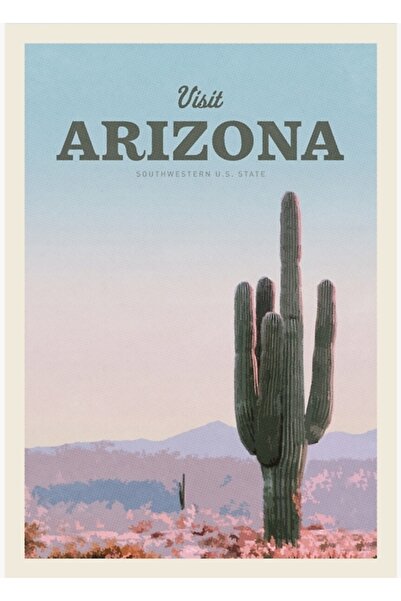 Universal Vizitați Arizona Tablo Ahşap Poster Decorative, un poster decorativ...