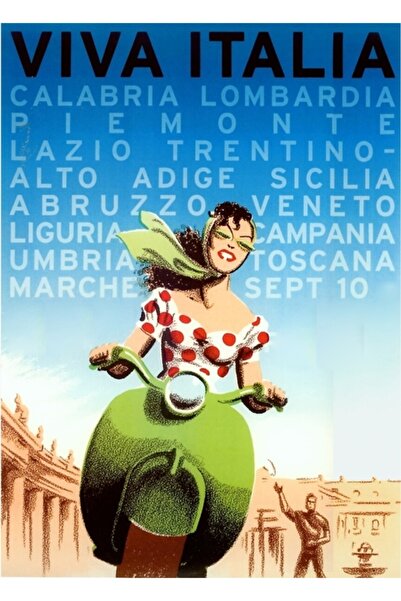 Universal Италия Плакат за пътуване Декоративен дървен плакат