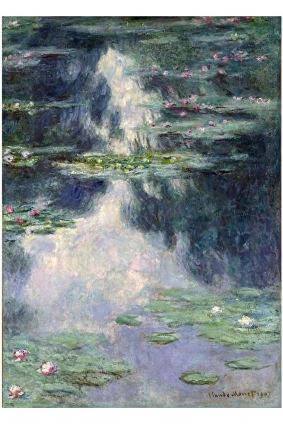 Universal Клод Моне - Картина  "Водни лилии " Дървен декоративен плакат