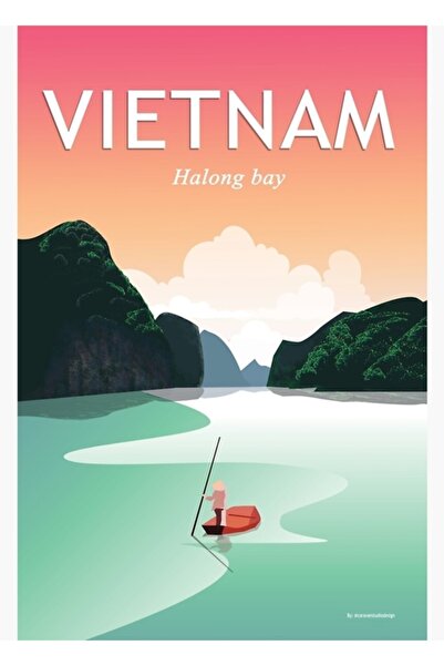 Universal Πινακίδα Βιετνάμ, Πινακίδα Ταξιδιωτικών Αφισών Βιετνάμ, Ξύλινη Διακ...