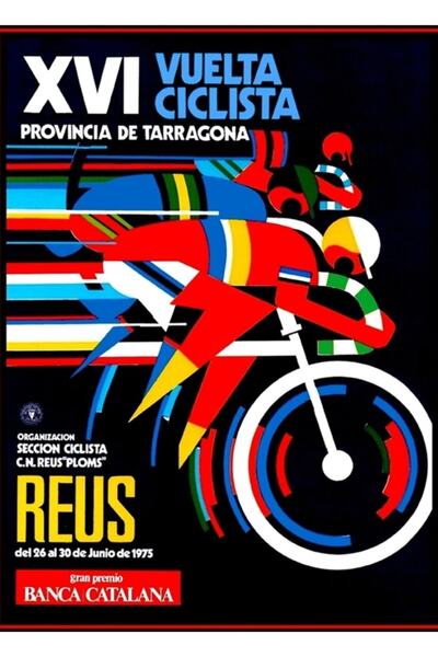 Universal Vuelta Ciclista; Tablou decorativ din lemn cu imprimare publicitară...