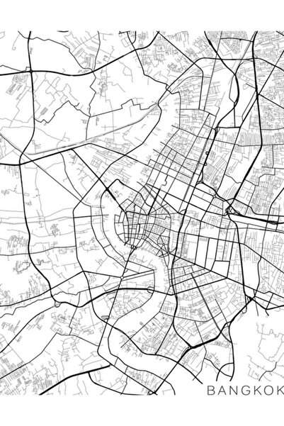 Universal Χάρτης της Πράγας, Τσεχική Δημοκρατία - Ασπρόμαυρη Ξύλινη Αφίσα Δια...