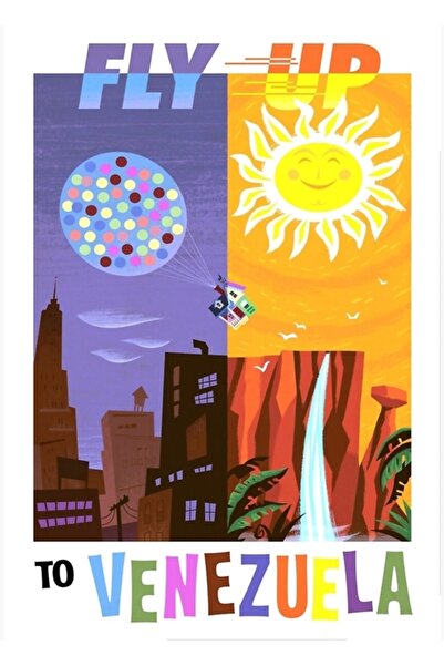 Universal Poster Venezuela Printuri de călătorie Tablou Poster din lemn Decor...