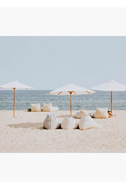 Universal Tablou decorativ din lemn cu tematică Plajă de vară II