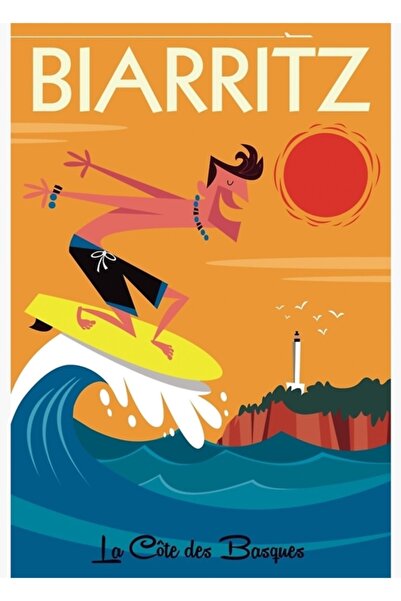 Universal Дървена декоративна постерна дъска Биариц