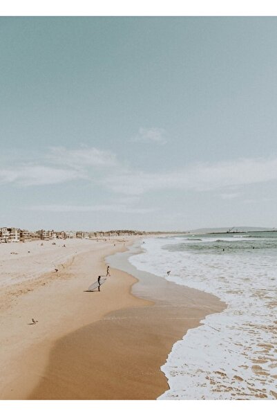 Universal Poster decorativ din lemn cu tablou de plajă de vară