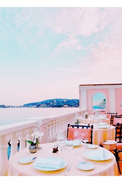 Universal Τραπέζι καφέ παραλίας Ξύλινη Διακοσμητική Αφίσα