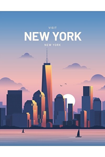 Universal New York City Usa Travel Artă digitală de călătorie Pictură Poster ...
