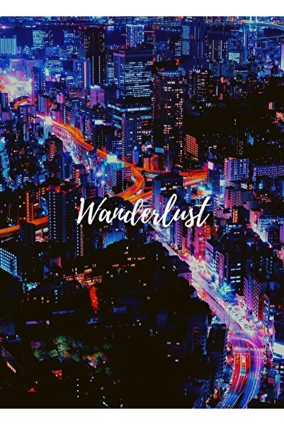 Universal Poster decorativ din lemn „Passion for Travel” City Painting