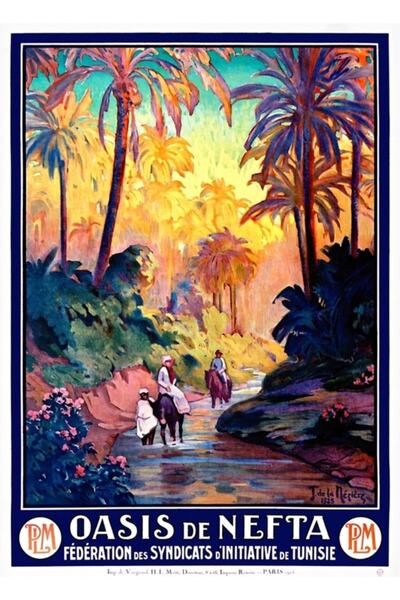 Universal Poster de călătorie Tunisia, pictură decorativă din lemn, poster de...