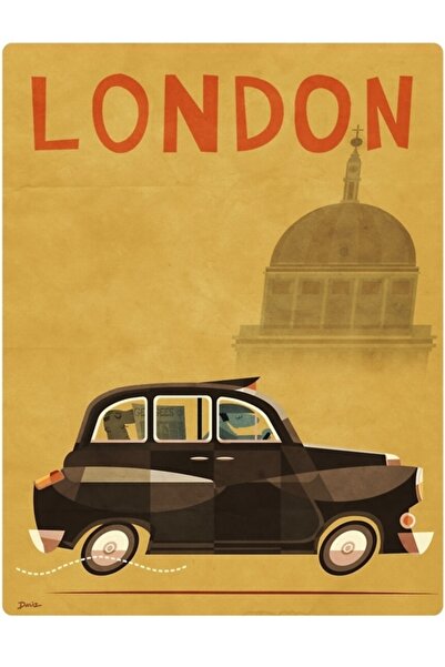 Universal Такси! Дървен декоративен плакат за маса