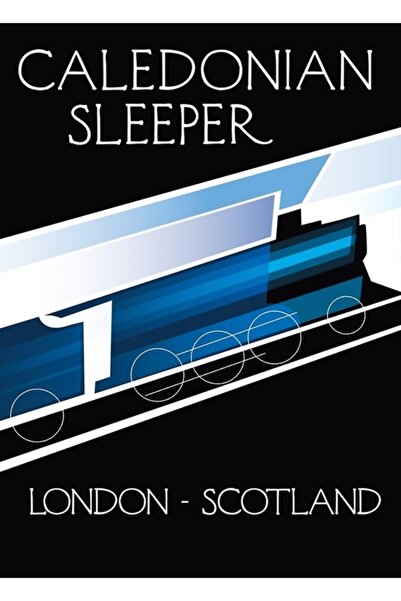 Universal Kaledonski spavač London - Škotska Slika Drveni poster Dekorativni
