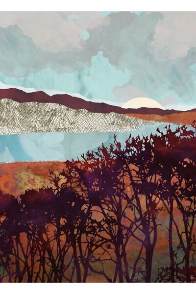 Universal Διακοσμητική ξύλινη αφίσα με φύλλα φθινοπώρου