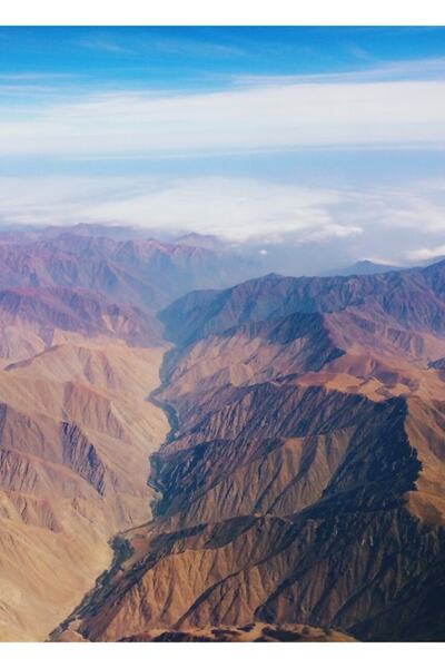 Universal Декоративен дървен плакат с картина на планини "