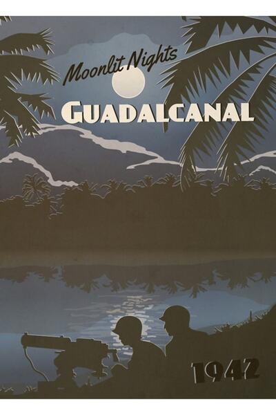 Universal Guadalcanal 1942 - Tablou decorativ cu poster din lemn, cu tematică...