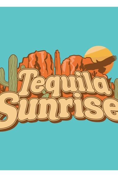 Universal Poster decorativ din lemn Tekila Sunrise