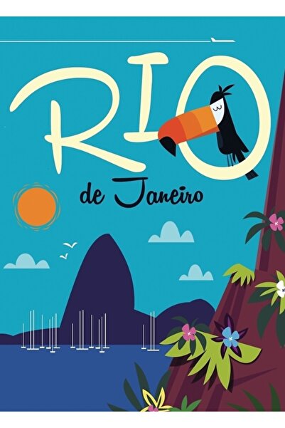 Universal Poster Rio De Janeiro Tablou decorativ din lemn