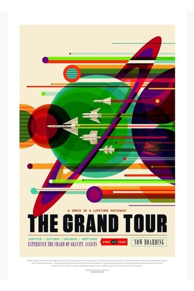 Universal Postere de turism spațial NASA: Poster decorativ din lemn cu tablou...