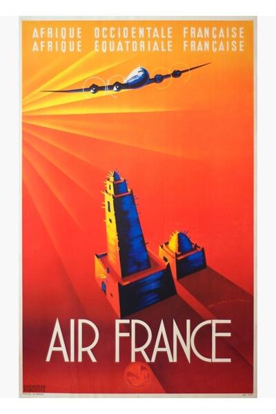 Universal Poster decorativ din lemn Air France