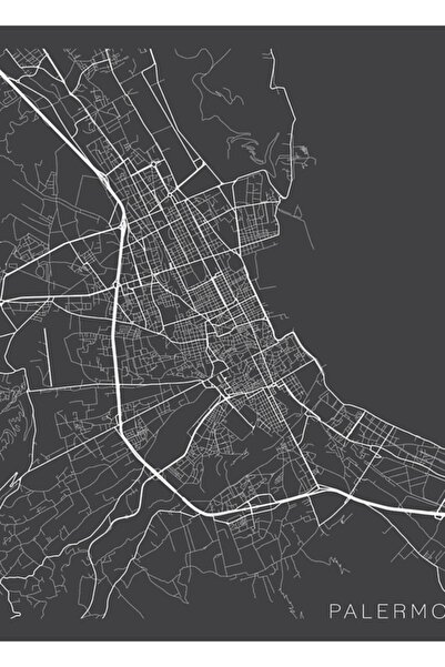 Universal Harta Torino, Italia - Poster decorativ din lemn, gri, pentru pictură