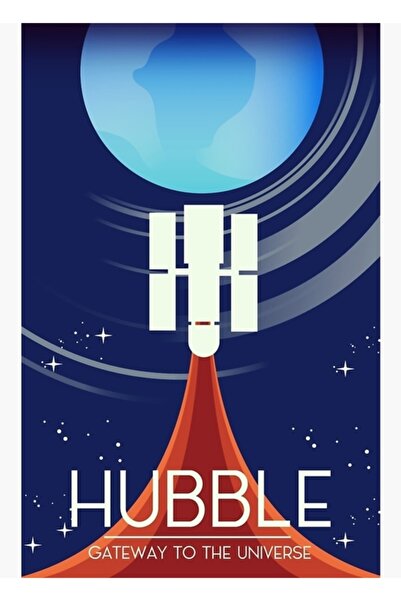 Universal Хъбъл - Картина  "Отваряща се врата на Вселената " Дървен декоратив...