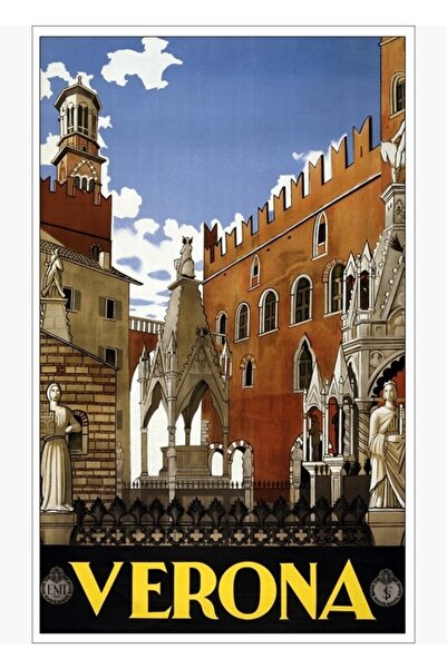 Universal Tablou publicitar de călătorie Poster decorativ din lemn