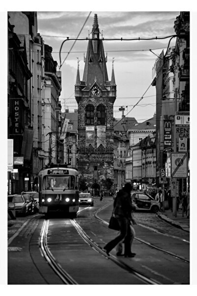 Universal Prag Rutin Tablo Ahşap Poster Dekoratif