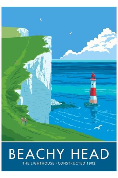 Universal Διακοσμητική Ξύλινη Αφίσα Πίνακας Φάρου Μπιτς Χιντ Ντιν Φέρεϊ Ντεν,...