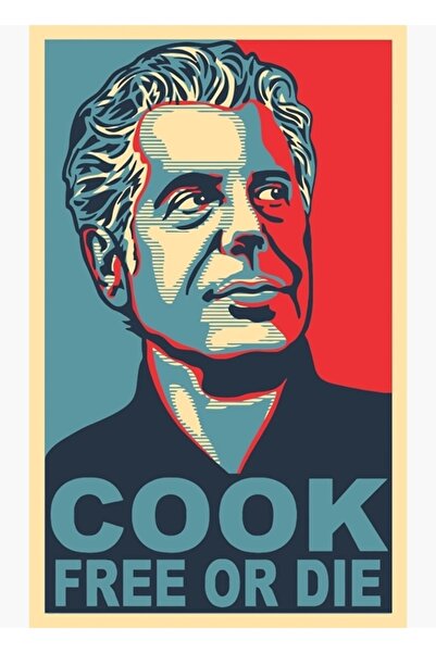 Universal Διακοσμητική ξύλινη αφίσα ζωγραφικής τέχνης Anthony Bourdain