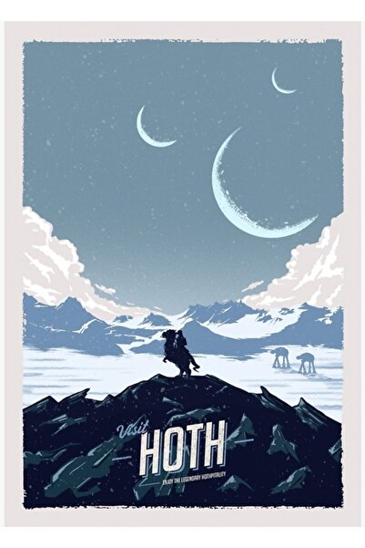 Universal Vizitați Hoth Tablo, poster decorativ din lemn