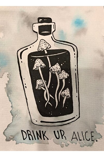 Universal Για εσάς, Ξύλινη διακοσμητική αφίσα ζωγραφικής της Αλίκης